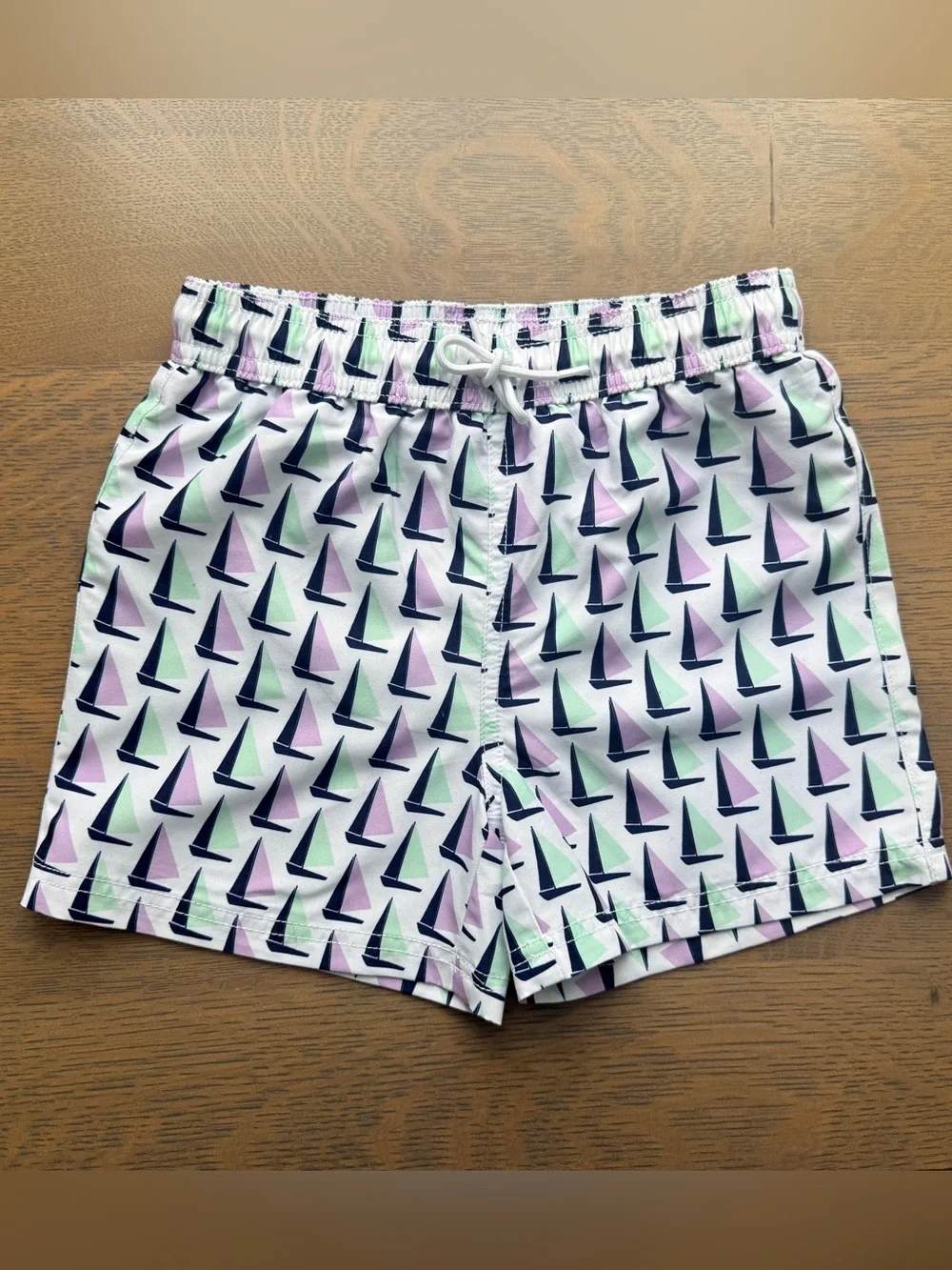 Janie and Jack Boys Sailboat Swim Trunks. - Size 6